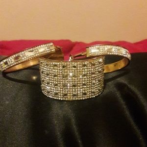 Matching earrings and bracelet